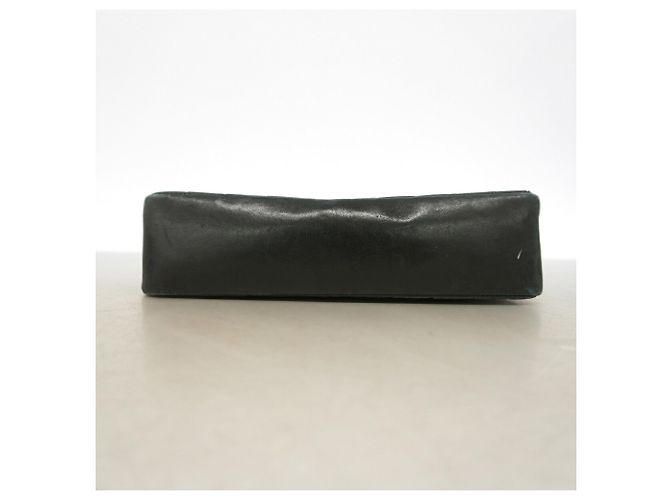 Borsa a tracolla Chanel in agnellino nero - vista 3