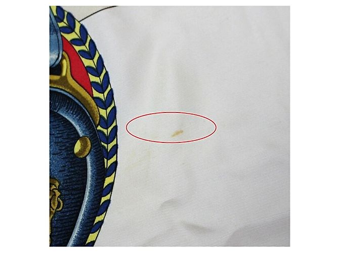 Hermès Hermes Seidentuch Carrick a Pompe Blau Beige - Ansicht 6