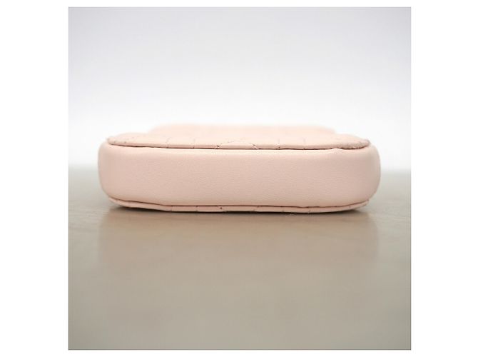 Borsa a tracolla in pelle rosa Christian Dior - vista 3