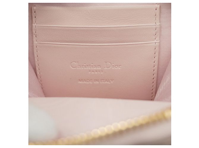 Borsa a tracolla in pelle rosa Christian Dior - vista 5