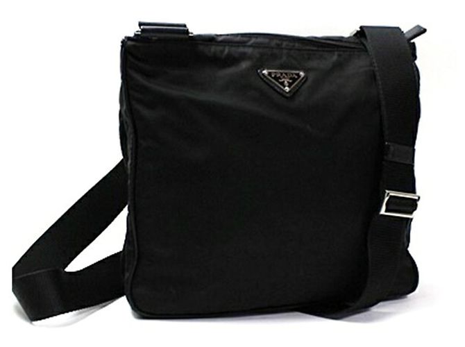 Borsa a tracolla Prada in nylon Nero - vista 2