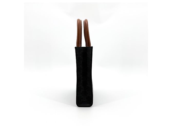 Céline Celine Vertical Cabas Triomphe Coated Canvas Large Marrom - vista 3