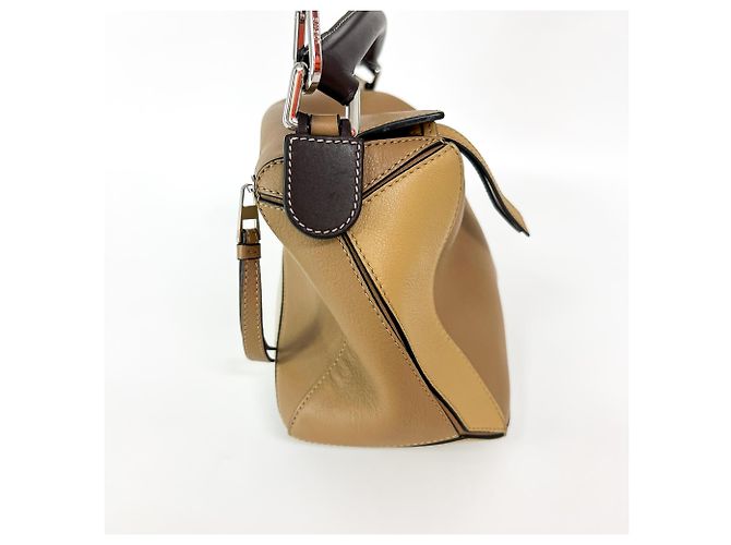 Loewe Puzzle Patchwork Leather Small Castaño - vista 4