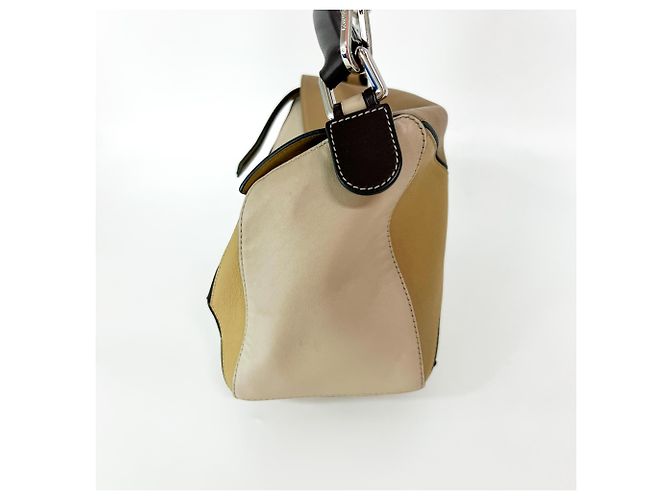 Loewe Puzzle Patchwork Leather Small Castaño - vista 5