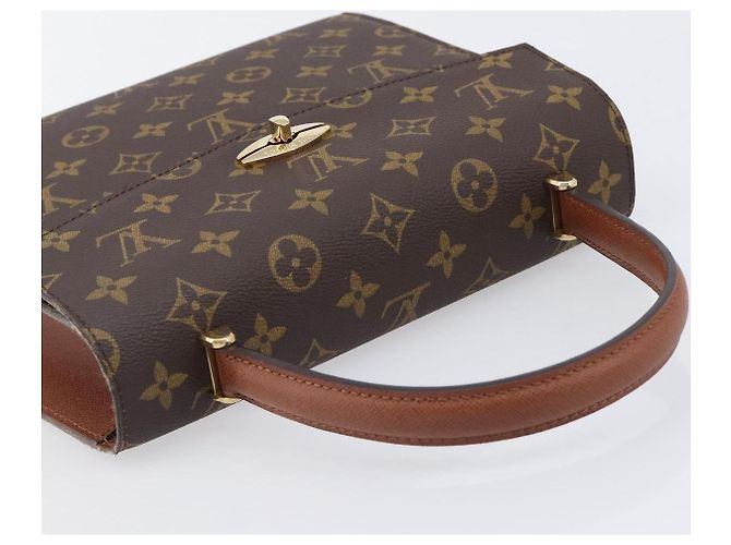 Louis Vuitton Malesherbes Monogram Canvas Castaño - vista 5