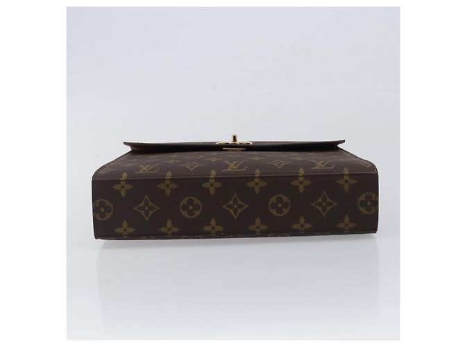 Louis Vuitton Malesherbes Monogram Canvas Castaño - vista 7
