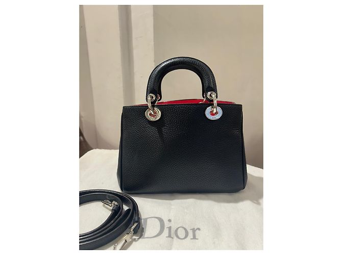 Christian Dior Sac Lady Dior en cuir noir - vue 3