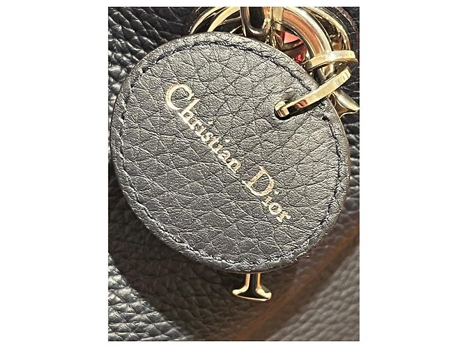 Christian Dior Sac Lady Dior en cuir noir - vue 8