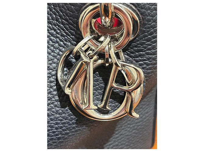 Christian Dior Sac Lady Dior en cuir noir - vue 9