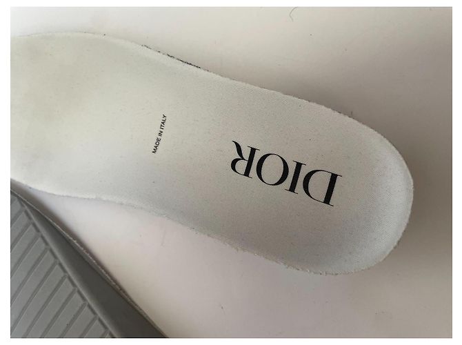 Autre Marque Zapatillas Dior B23 High-Top en lona Oblique naranja Blanco - vista 10