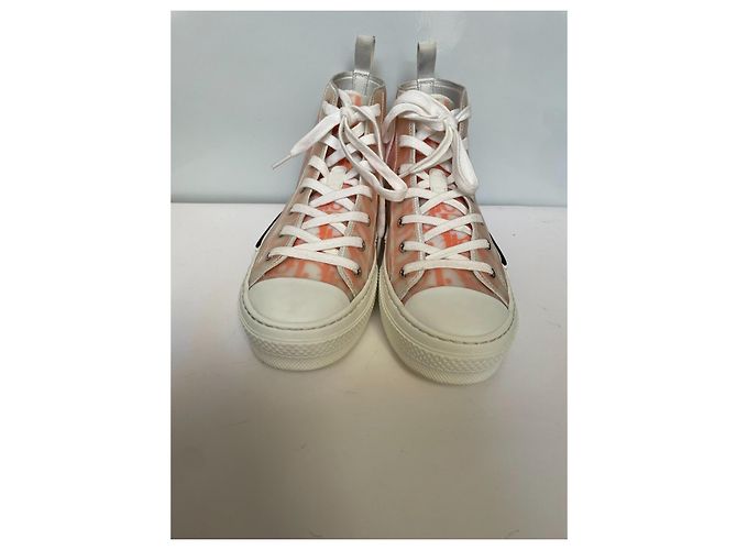 Autre Marque Zapatillas Dior B23 High-Top en lona Oblique naranja Blanco - vista 3