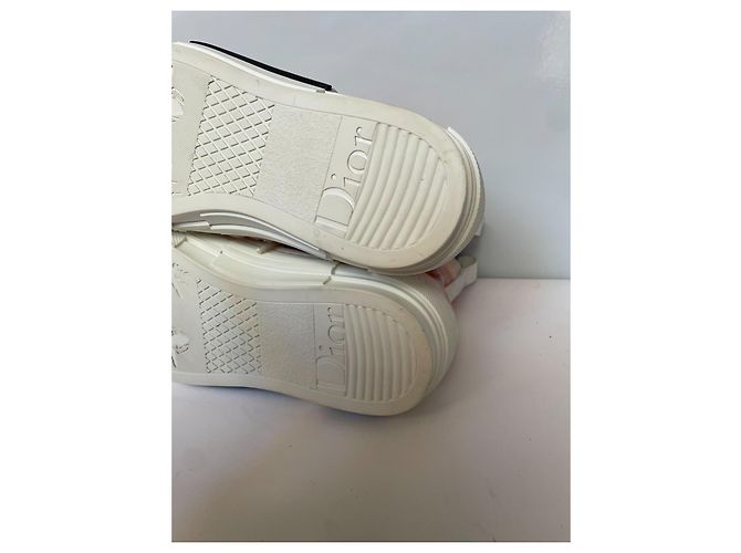 Autre Marque Zapatillas Dior B23 High-Top en lona Oblique naranja Blanco - vista 7
