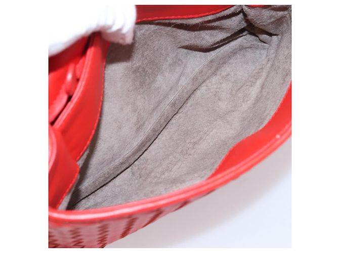 Bottega Veneta Olimpia Intrecciato Nappa Small Red - view 5