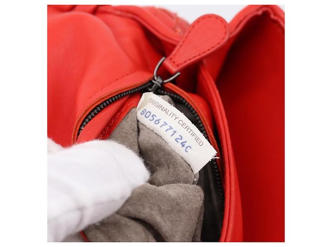Bottega Veneta Olimpia Intrecciato Nappa Small Red - view 6
