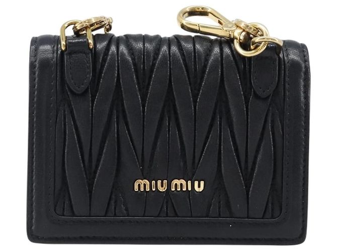 Miu Miu Biker Chain Matelassé Leather Preto - vista 2
