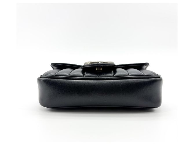 Gucci GG Marmont Piccolo in Vernice Nero - vista 6