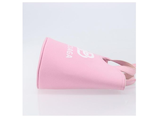 Balenciaga Wave Bucket Printed Canvas XS Rosa - vista 3