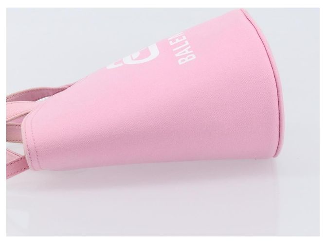 Balenciaga Wave Bucket Printed Canvas XS Rosa - vista 4