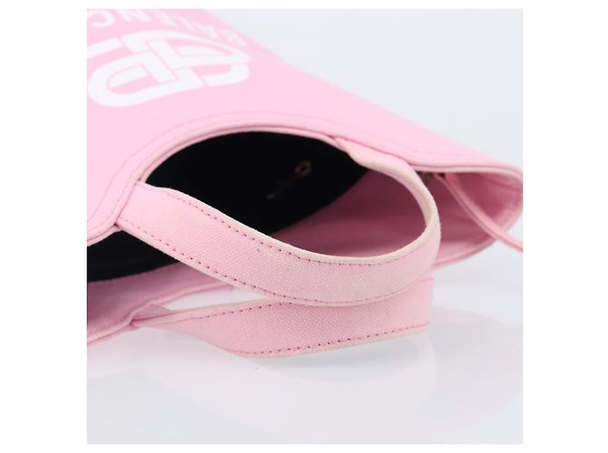 Balenciaga Wave Bucket Printed Canvas XS Rosa - vista 7