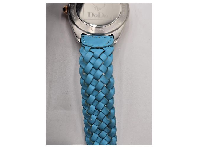 Autre Marque Relógio DoDo com borboletas Azul Dourado - vista 13