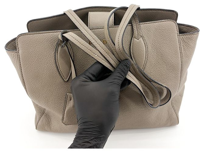 Sac à épaule Prada en cuir Medium Marron - vue 7