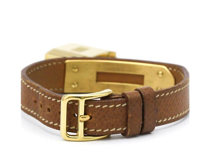 Hermès Hermes Kelly vergoldete Lederuhr Quartz Damen - Ansicht 5