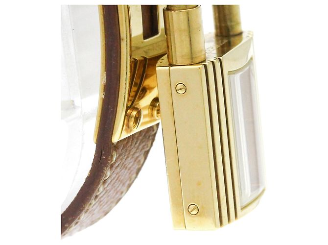 Hermès Hermes Kelly vergoldete Lederuhr Quartz Damen - Ansicht 8