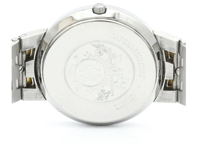 Hermès HERMES Sellier Damenarmbanduhr aus vergoldetem Stahl Quartz - Ansicht 6