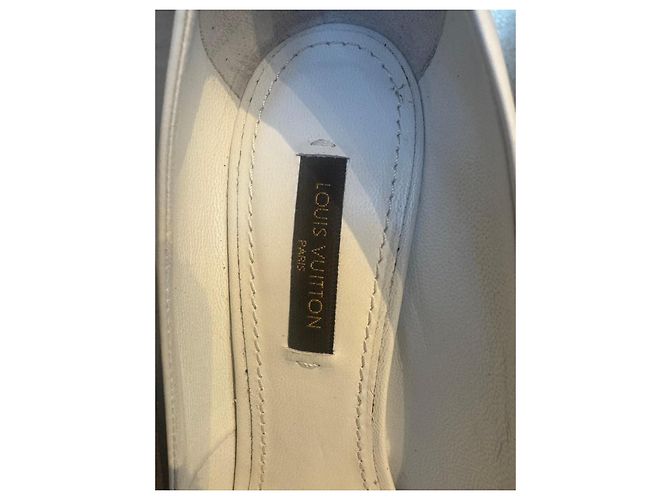 Weiße Lederpumps mit silberner Zehenkappe Louis Vuitton - Ansicht 6