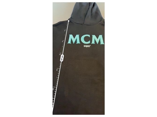 MCM x Snipes Hoodie Schwarz mit Strass - Ansicht 11