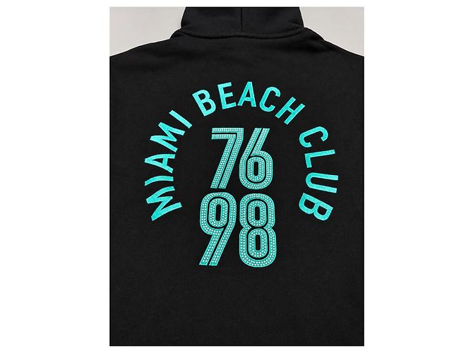 MCM x Snipes Hoodie Schwarz mit Strass - Ansicht 5