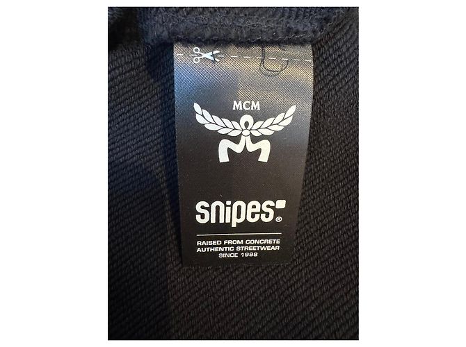 MCM x Snipes Hoodie Schwarz mit Strass - Ansicht 7
