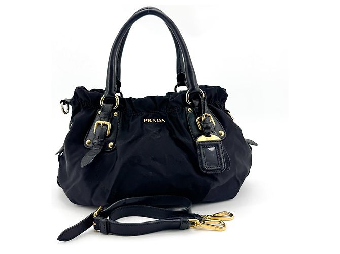 Prada Gaufre Nappa Leather Large Black - view 2