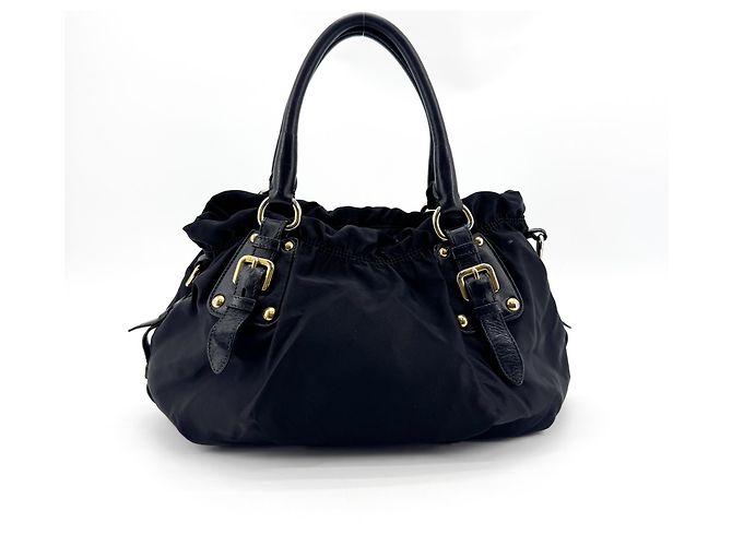 Prada Gaufre Nappa Leather Large Black - view 3