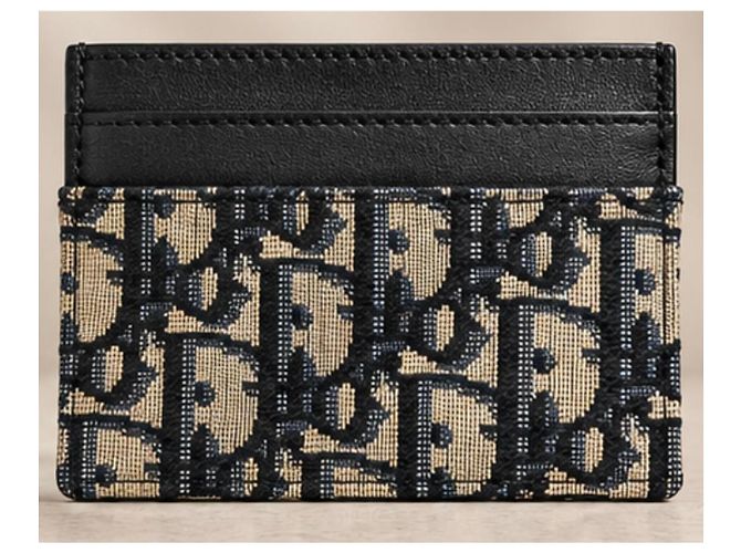 Autre Marque Tarjetero Dior Oblique Negro Beige Monograma - vista 2