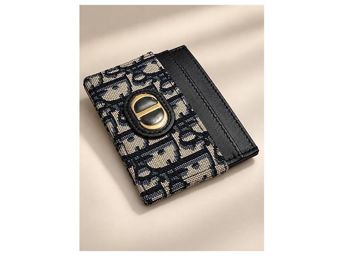 Autre Marque Tarjetero Dior Oblique Negro Beige Monograma - vista 4
