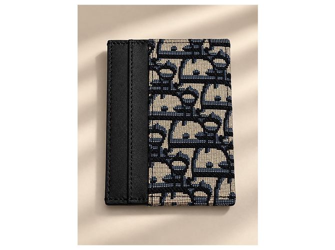 Autre Marque Tarjetero Dior Oblique Negro Beige Monograma - vista 5