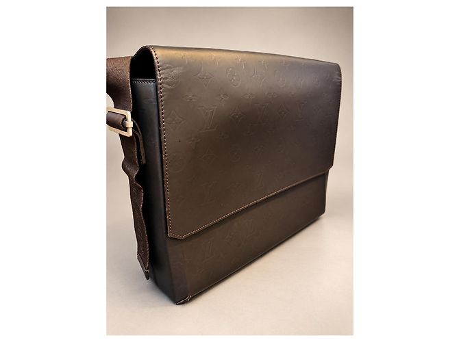 Louis Vuitton Monogram Vernis Houston Borsa a tracolla Marrone - vista 4
