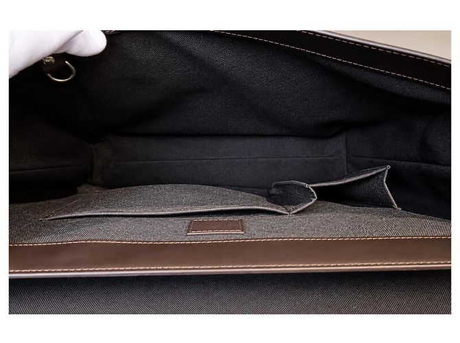 Louis Vuitton Monogram Vernis Houston Borsa a tracolla Marrone - vista 5