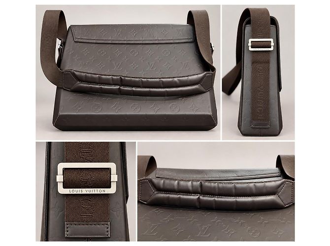 Louis Vuitton Monogram Vernis Houston Borsa a tracolla Marrone - vista 7