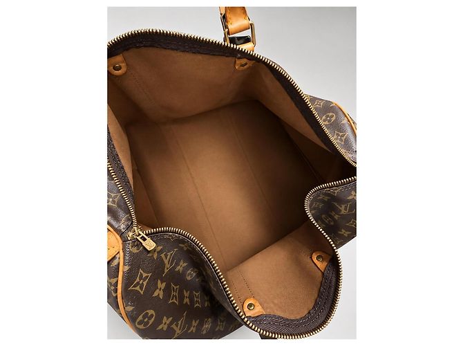 Louis Vuitton Keepall 50 Mala de Viagem Monogram Canvas Marrom Monograma - vista 10
