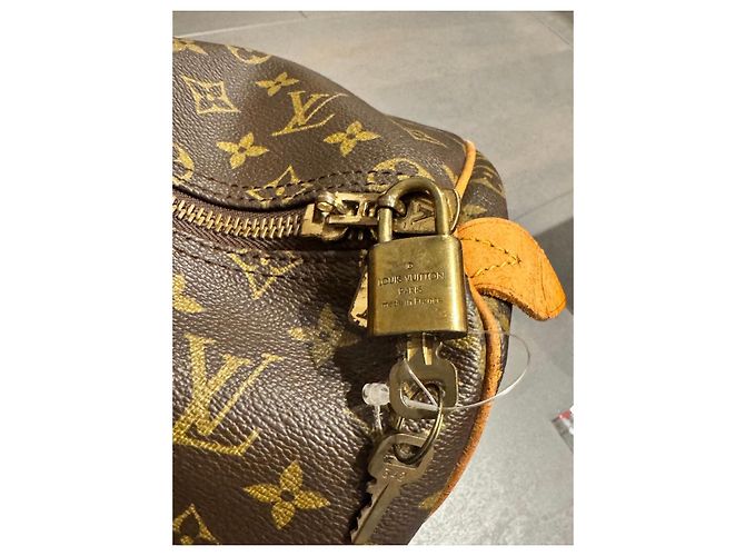 Louis Vuitton Keepall 50 Mala de Viagem Monogram Canvas Marrom Monograma - vista 13