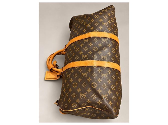 Louis Vuitton Keepall 50 Mala de Viagem Monogram Canvas Marrom Monograma - vista 5