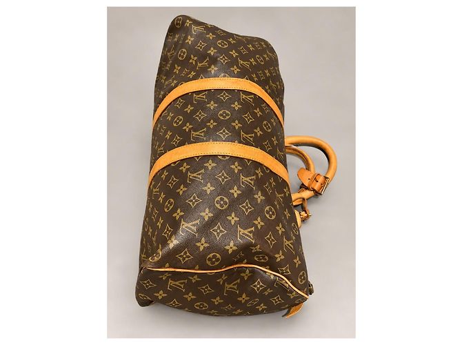 Louis Vuitton Keepall 50 Mala de Viagem Monogram Canvas Marrom Monograma - vista 6
