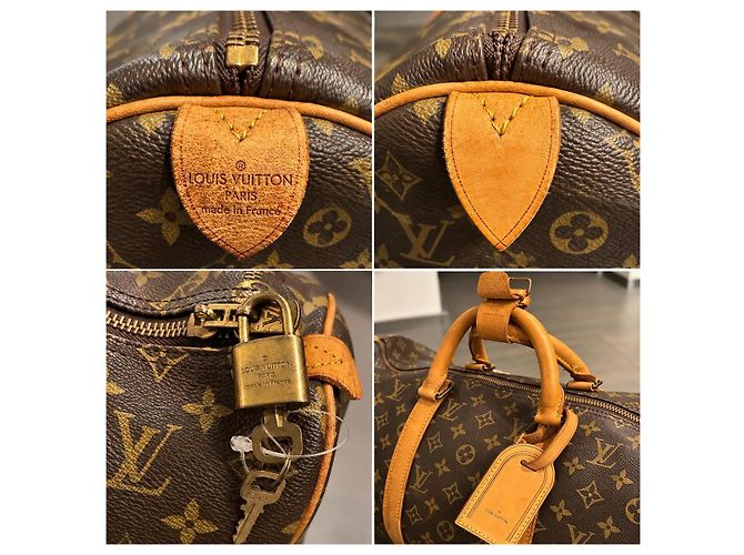 Louis Vuitton Keepall 50 Mala de Viagem Monogram Canvas Marrom Monograma - vista 9