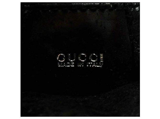 Borsa Gucci Triple G Zip in pelle verniciata nera Nero - vista 15