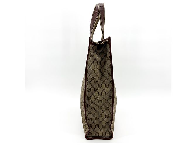 Gucci Ophidia Shopping GG Coated Canvas Medium Marrone - vista 4