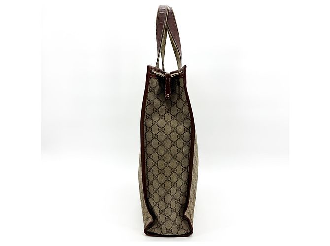 Gucci Ophidia Shopping GG Coated Canvas Medium Marrone - vista 5