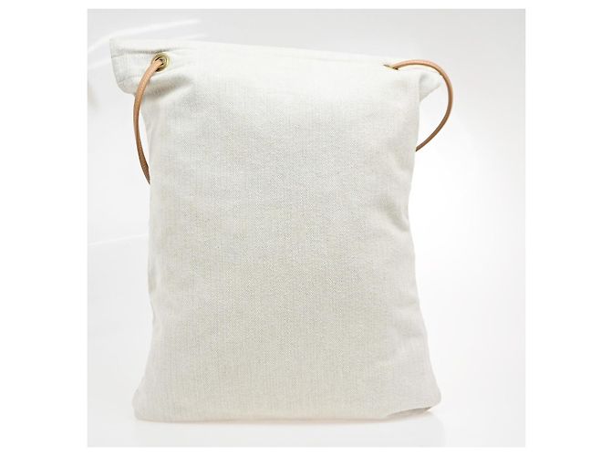 Hermès Hermes Aline Toile GM Bege - vista 2