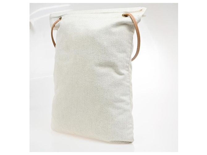Hermès Hermes Aline Toile GM Bege - vista 3